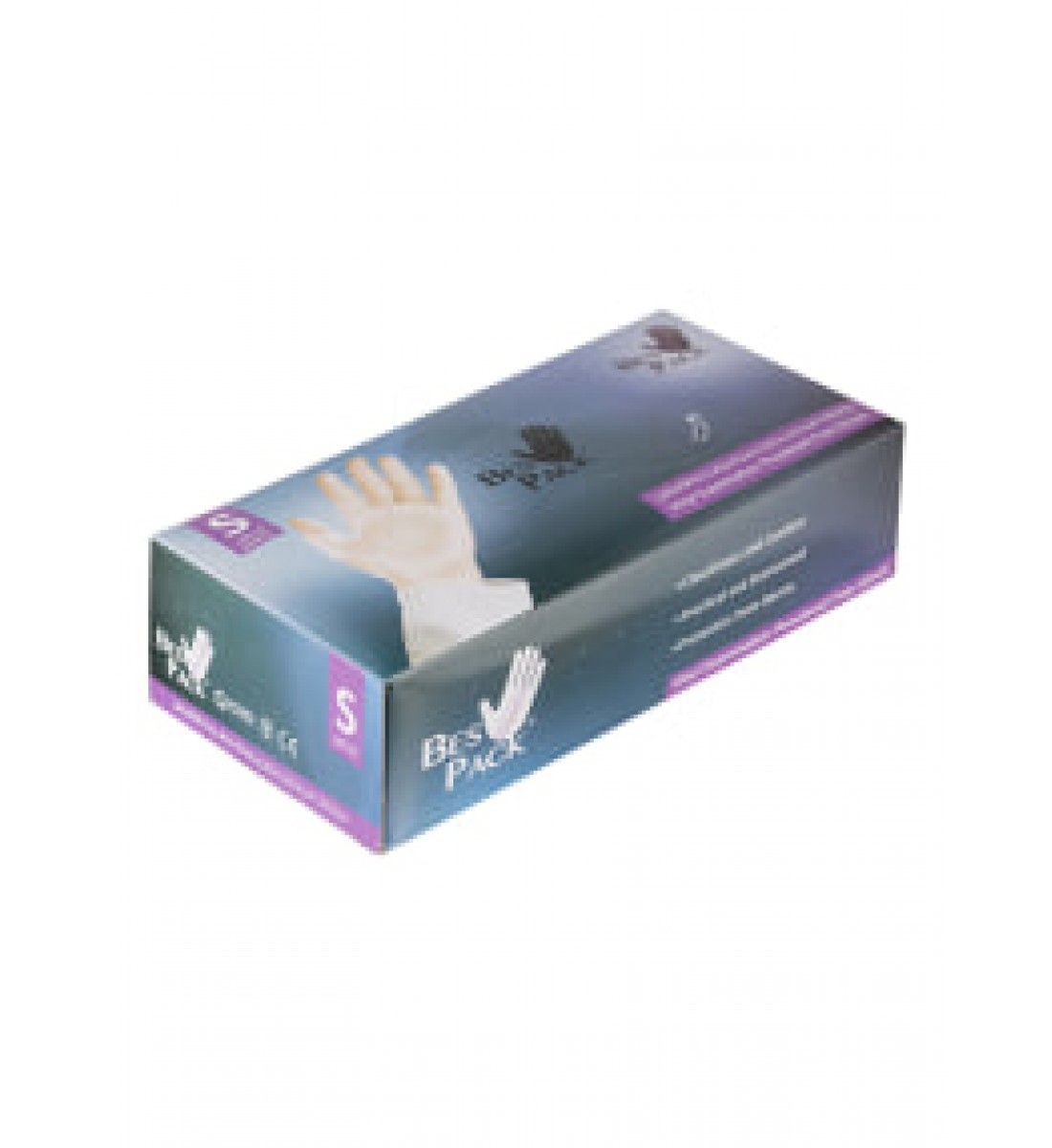 بيس باك قفازات مصنوعة من الفينيل شفاف SMALL